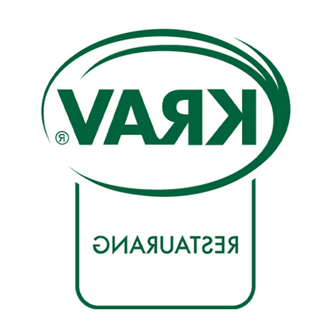 Inverterat klistermärke KRAV-märkt restaurang - grundmärke